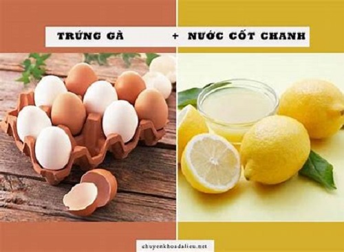 Trứng gà và chanh là bài thuốc quen thuộc trị nám da đối với phụ nữ trước giờ